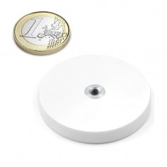 Imán goma blanca interior Ø 43 MM - Euro